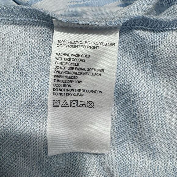 Tommy Bahama Islandzone Mens Medium Floral Button Up Shirt Short Sleeve Blue - Picture 9 of 9